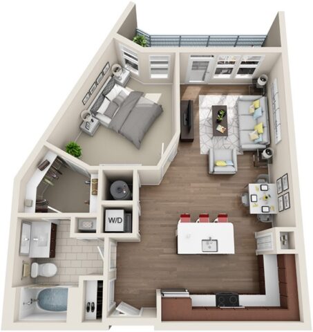 A1K Floor Plan